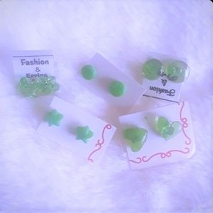 Handmade glass earrings
